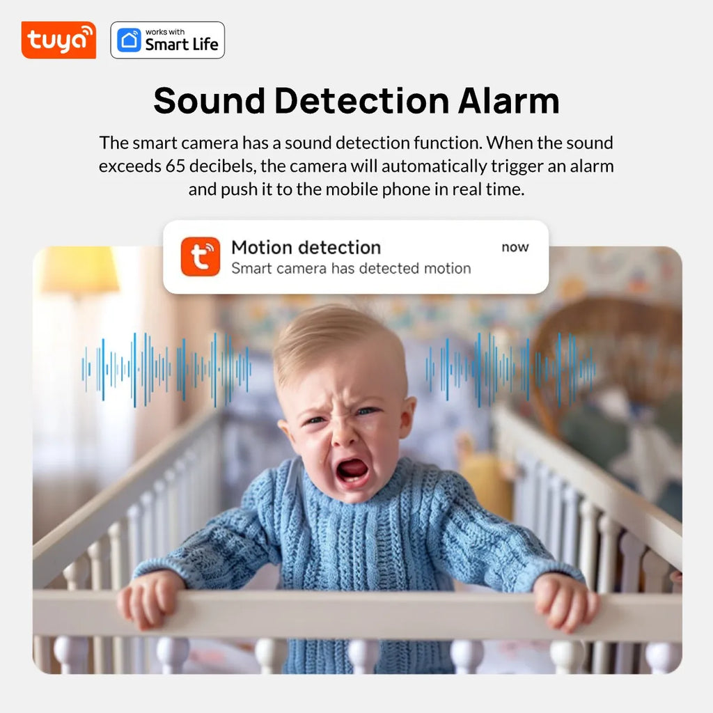 5G & 2.4G Tuya Smart Indoor/Outdoor Security Camera for Home,Baby/Elder/Pet Camera With Phone App,Color Night Vision 2-Way Audio