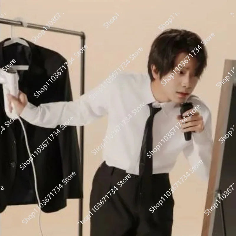 Handheld Vacuum Steamer  Steam Iron with Powerful Suction for Fast Wrinkle Removal