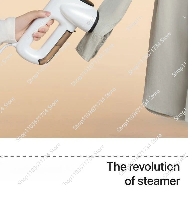 Handheld Vacuum Steamer  Steam Iron with Powerful Suction for Fast Wrinkle Removal