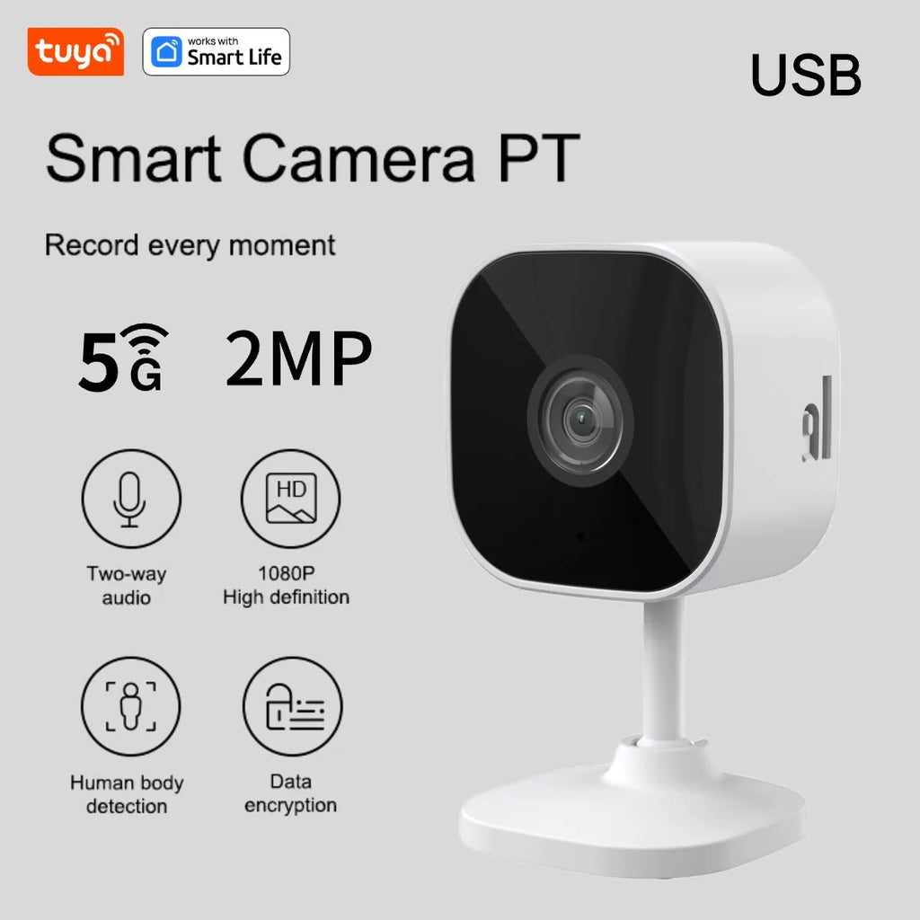 5G & 2.4G Tuya Smart Indoor/Outdoor Security Camera for Home,Baby/Elder/Pet Camera With Phone App,Color Night Vision 2-Way Audio