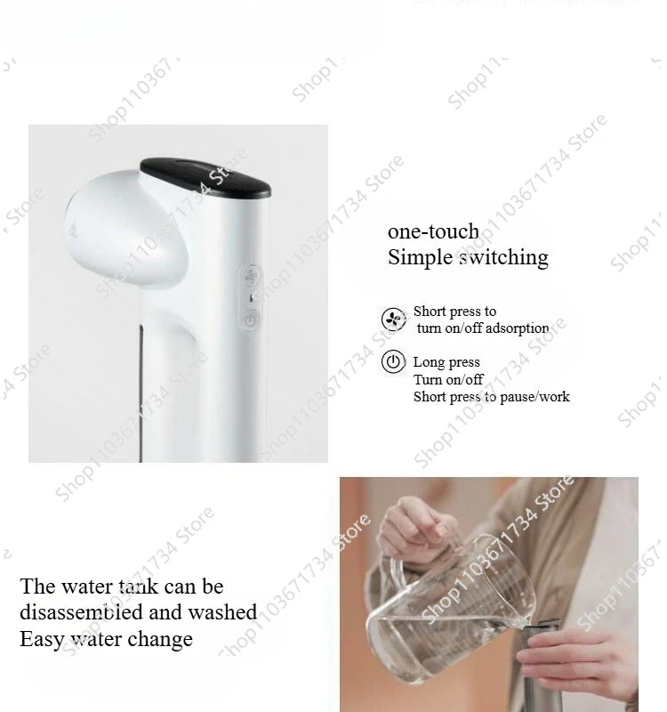 Handheld Vacuum Steamer  Steam Iron with Powerful Suction for Fast Wrinkle Removal