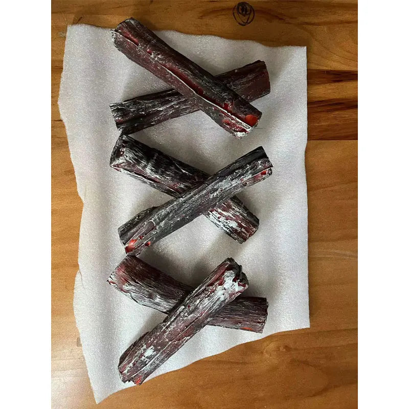 Simulation Firewood Flame Lamp Fake Charcoal Resin Artificial Electric Fireplace LED Realistic Atomization Fireplace Decoration