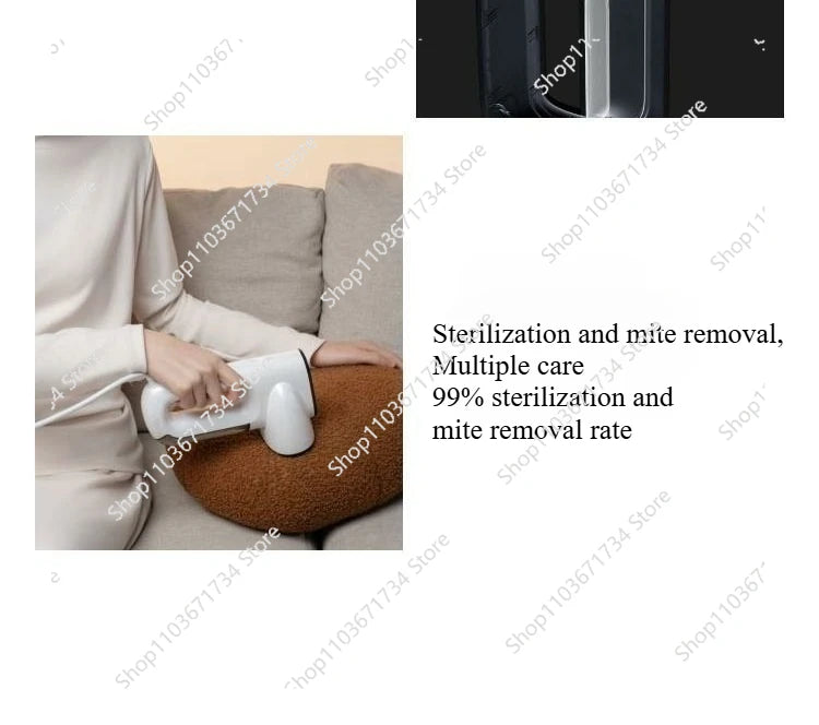 Handheld Vacuum Steamer  Steam Iron with Powerful Suction for Fast Wrinkle Removal