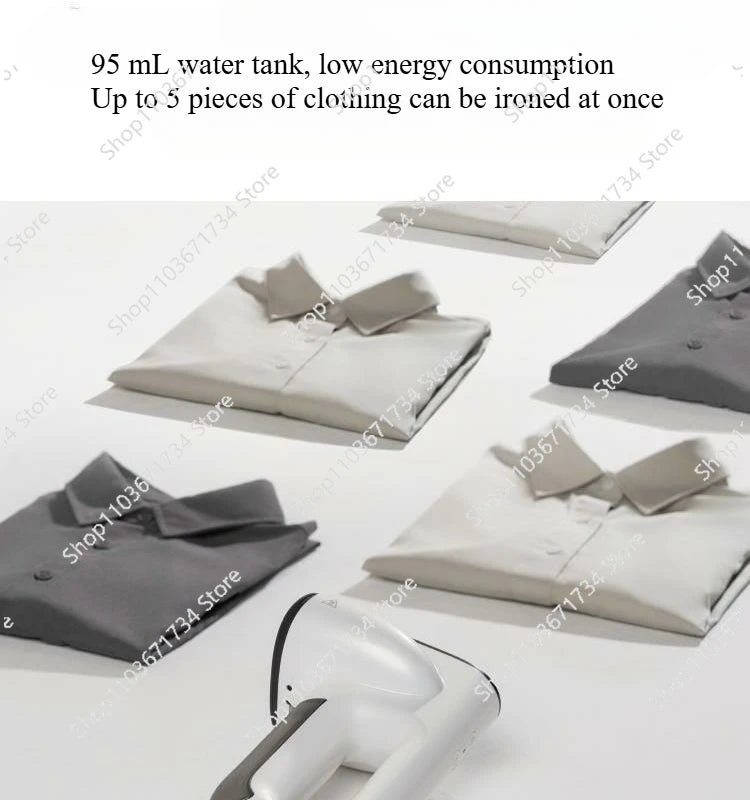 Handheld Vacuum Steamer  Steam Iron with Powerful Suction for Fast Wrinkle Removal