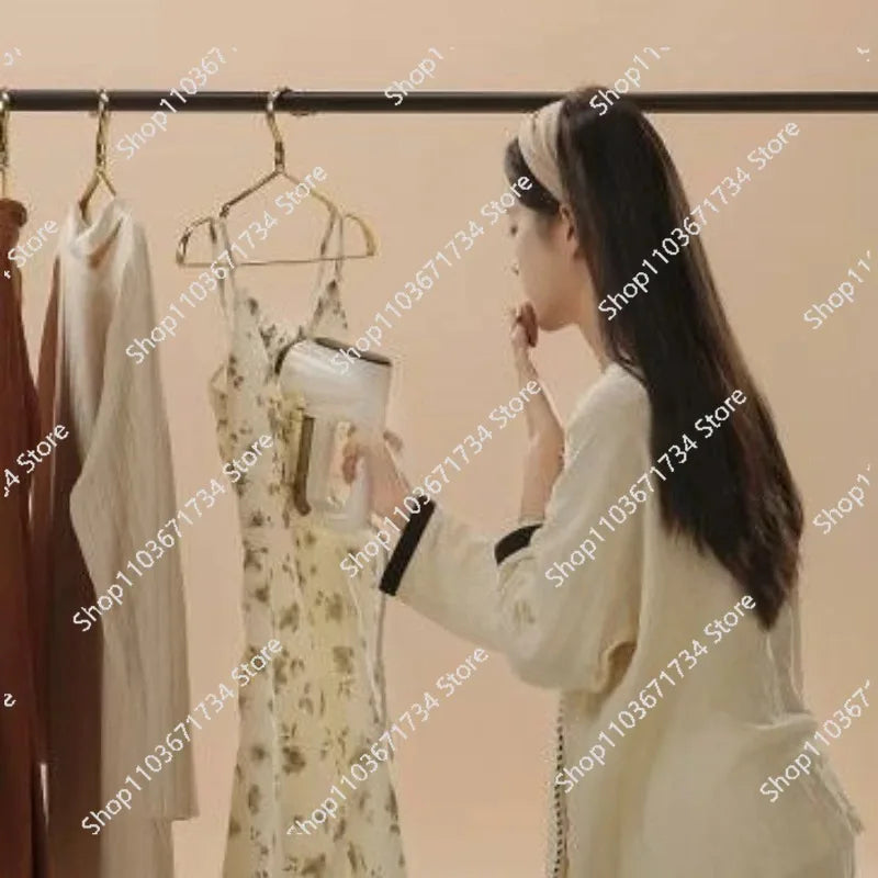 Handheld Vacuum Steamer  Steam Iron with Powerful Suction for Fast Wrinkle Removal