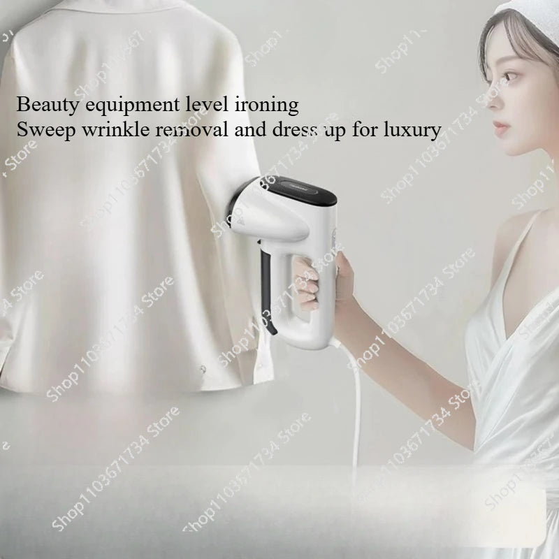 Handheld Vacuum Steamer  Steam Iron with Powerful Suction for Fast Wrinkle Removal