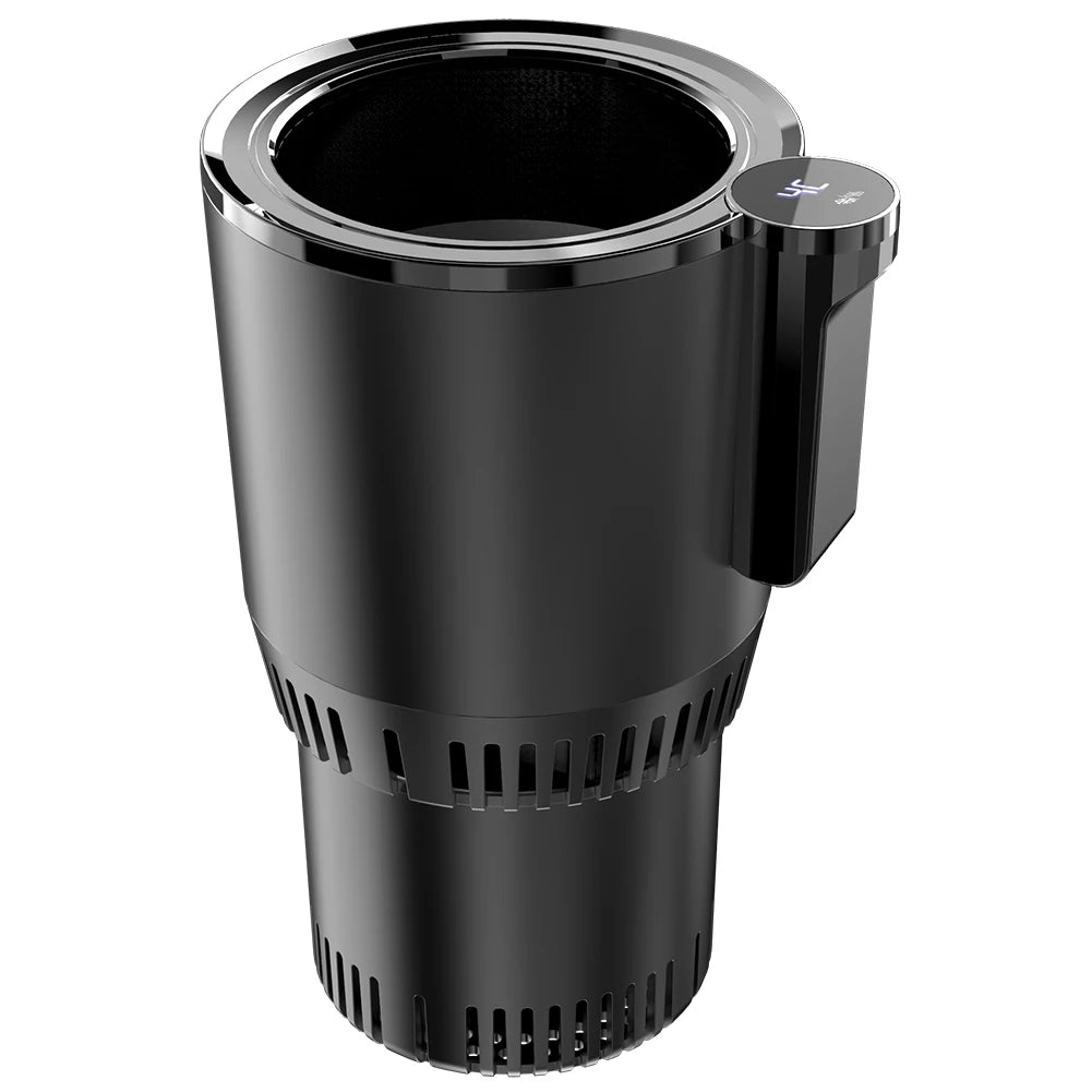 12V Car Heating Cooling Cup Digital Display 2 In 1 Car Smart Hot Cold Cup Drinks Holder Fast Refrigeration Heating Electric Cup