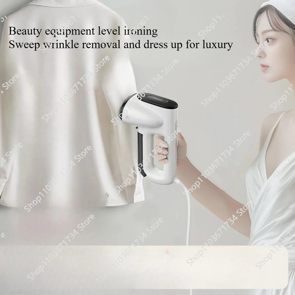 Handheld Vacuum Steamer  Steam Iron with Powerful Suction for Fast Wrinkle Removal