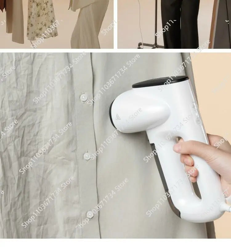 Handheld Vacuum Steamer  Steam Iron with Powerful Suction for Fast Wrinkle Removal