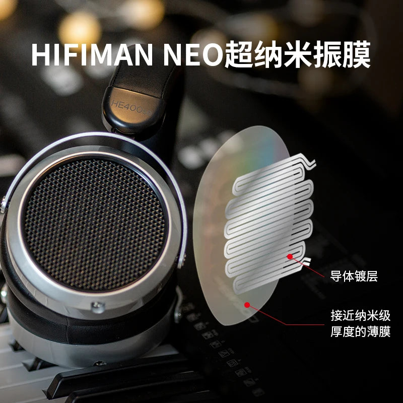 HIFIMAN HE400SE Stealth Magnets Over-Ear Open-Back Full-Size Planar Magnetic Wired Headphones Customized Game Music Headphones