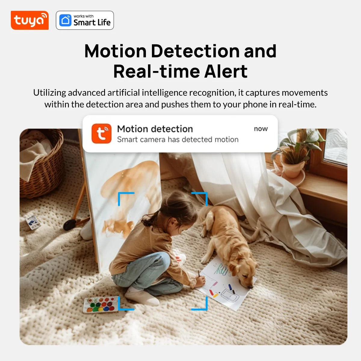 5G & 2.4G Tuya Smart Indoor/Outdoor Security Camera for Home,Baby/Elder/Pet Camera With Phone App,Color Night Vision 2-Way Audio