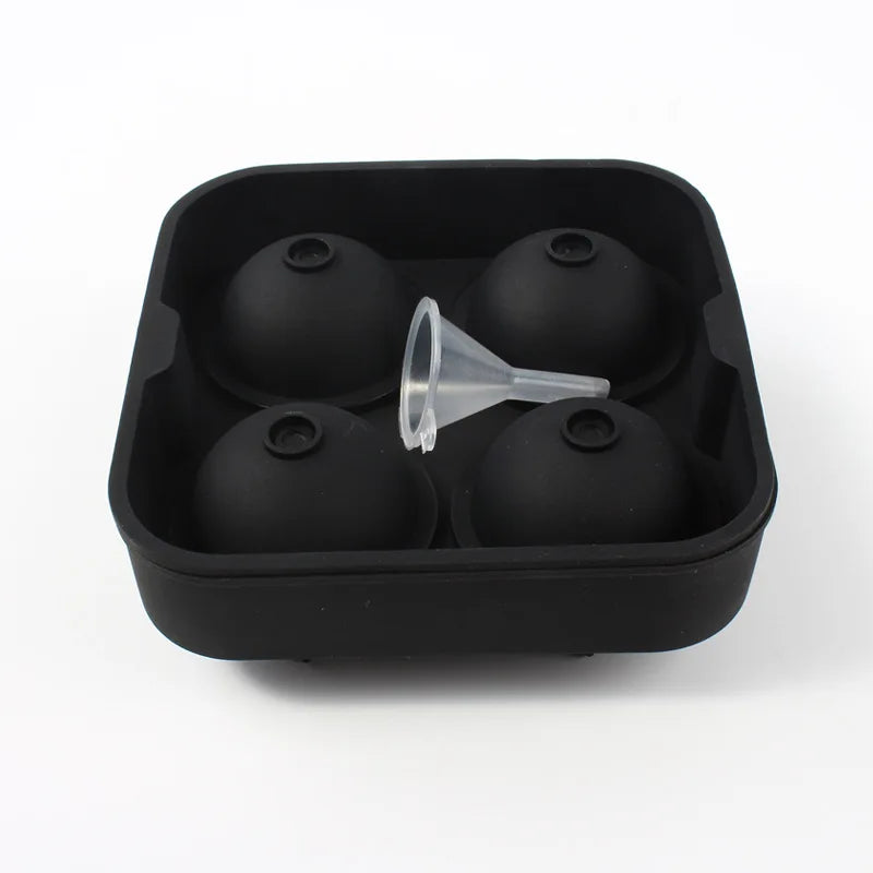 Silicone Ice Ball Maker Large 3D Big Round Sphere High Balls Ice Shape Cube Mold Tray for Freezer Whiskey Cocktail Bar Tools